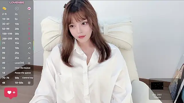 peachy_kissの配信中の画面