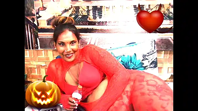 indianqueen30 (F milf) - HALLOWEEN CUM PARTY LETS CUM GUYZ